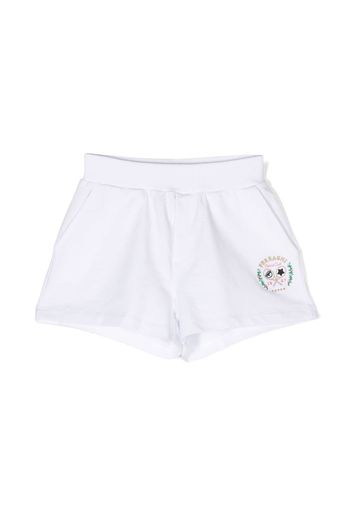 Chiara Ferragni Kids embroidered-logo tennis shorts - Weiß