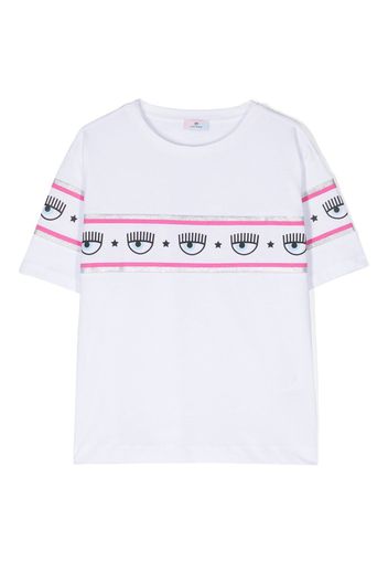 Chiara Ferragni Kids logo-print T-shirt - Weiß