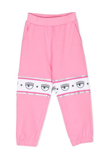 Chiara Ferragni Kids logo-print track pants - Rosa