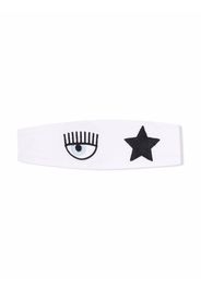 Chiara Ferragni Kids Besticktes Eyestar Stirnband - Weiß