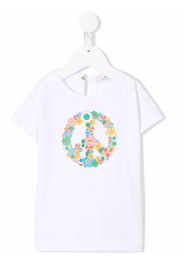 Chiara Ferragni Kids Peace and Love T-Shirt - Weiß