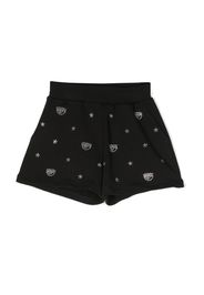 Chiara Ferragni Kids embellished Eyelike shorts - Schwarz