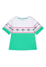 Chiara Ferragni Kids logo-print cotton T-shirt - Grün