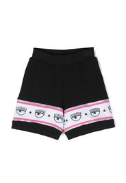 Chiara Ferragni Kids logo-tape casual shorts - Schwarz
