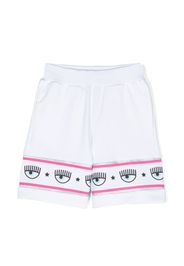 Chiara Ferragni Kids logo-tape casual shorts - Weiß