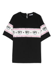 Chiara Ferragni Kids T-Shirt mit Logo-Print - Schwarz