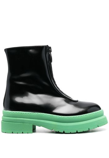 Chiara Ferragni chunky zip-up 60mm boots - Schwarz