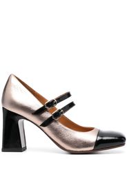 Chie Mihara 80mm colour-block leather pumps - Schwarz