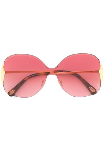 Chloé Eyewear Sonnenbrille im Oversized-Look - Gold