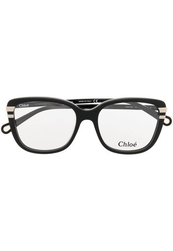 Chloé Eyewear Brille mit eckigem Gestell - Schwarz