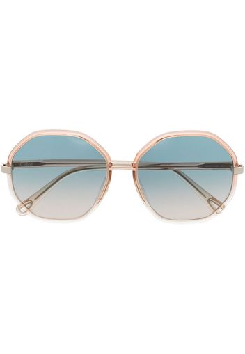 Chloé Eyewear round-frame tinted sunglasses - Orange