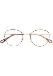 Chloé Eyewear Runde Brille in Schildpattoptik - Braun