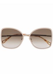 Chloé Eyewear Sonnenbrille mit Oversized-Gestell - Gold