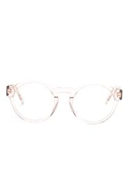 Chloé Eyewear Transparente Brille mit rundem Gestell - Nude