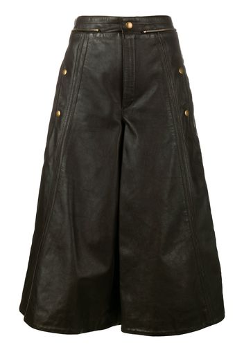 Chloé Culottes im Biker-Look - Braun