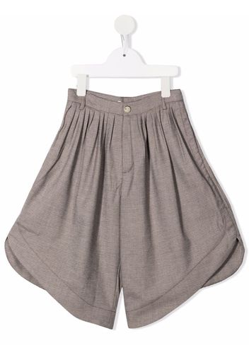 Chloé Kids Weite Cropped-Hose - Braun