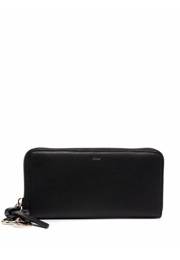 Chloé Alphabet zip-around leather wallet - Schwarz