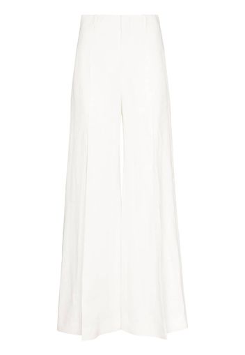 Chloé CHLOE SOFT PANAMA ALOE LINEN PALAZZO TR - Weiß