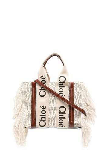 Chloé Woody tote bag - Weiß