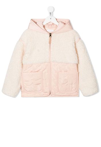 Chloé Kids Gefütterte Kapuzenjacke - Rosa