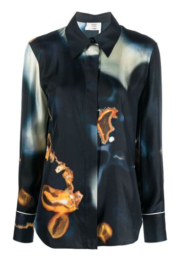 Chloé geological print shirt - Blau