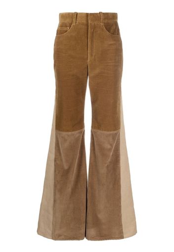 Chloé Ausgestellte Cordhose - Braun