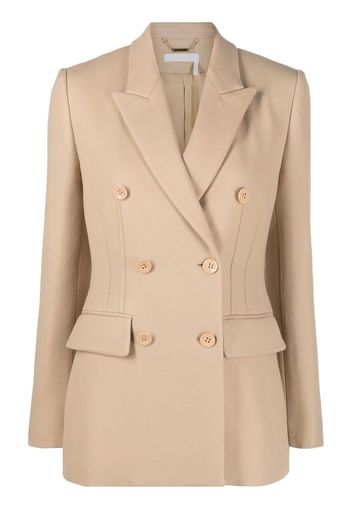 Chloé Doppelreihiger Blazer - Nude