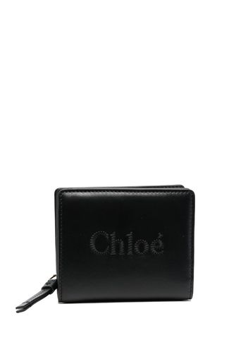 Chloé Portemonnaie mit Logo - Schwarz