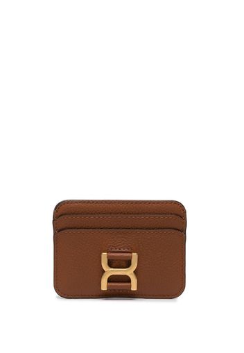 Chloé Marcie leather card holder - Braun