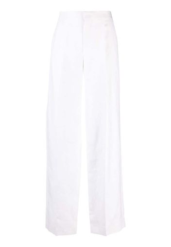 Chloé wide-leg linen trousers - Weiß