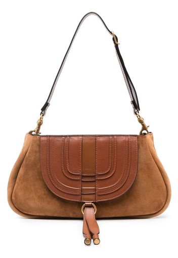 Chloé Marcie suede shoulder bag - Braun