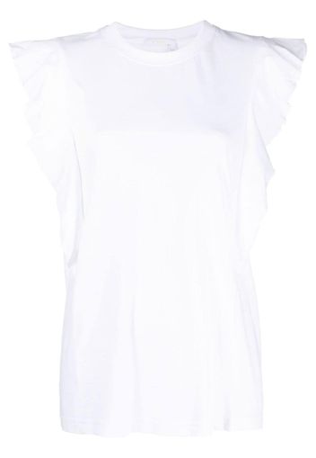 Chloé gathered-detail sleeveless top - Weiß