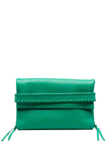 Chloé Mony whipstitched clutch bag - Grün