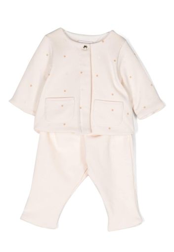 Chloé Kids Strampler-Set mit Blumenstickerei - Rosa