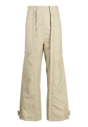 Chloé Cropped-Hose mit weitem Bein - Nude