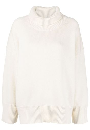 Chloé Kaschmirpullover mit Rollkragen - Nude