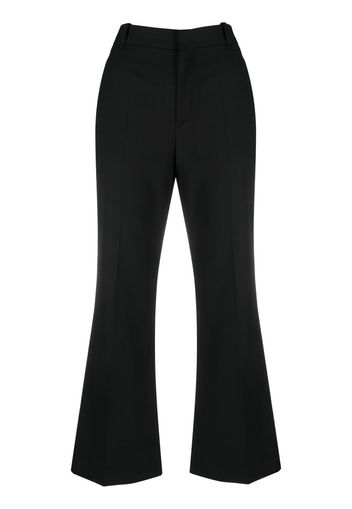 Chloé cropped flared trousers - Schwarz