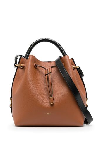 Chloé Marcie leather bucket bag - Braun