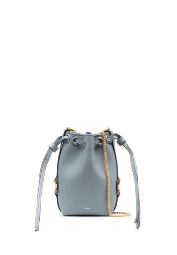 Chloé Tasche leather bucket bag - Blau