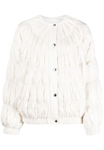 Chloé textured puffer jacket - Nude