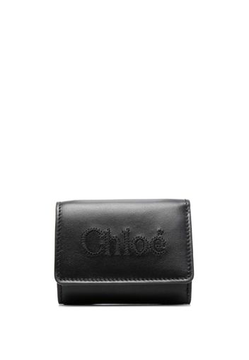 Chloé mini Sense leather wallet - Schwarz