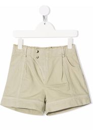 Chloé Kids striped wide-leg shorts - Grün