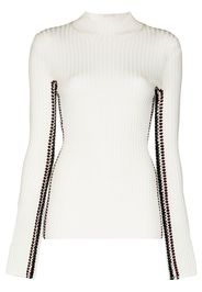 Chloé crochet-trim jumper - Weiß