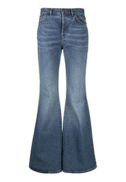 Chloé Recycled Cotton Denim Flared Jeans - Blau