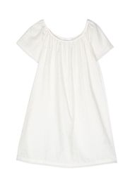 Chloé Kids spot-print scallop-edge nightdress - Weiß