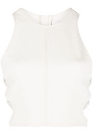 Chloé cut-out sleeveless cropped top - Weiß