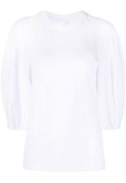 Chloé T-Shirt mit Logo-Stickerei - Weiß