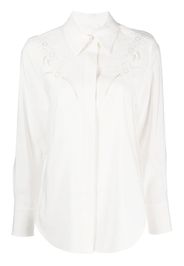 Chloé broderie-anglaise silk shirt - Nude