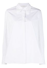 Chloé floral-embroidery cotton shirt - Weiß