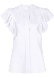 Chloé Bluse mit Volant-Ärmeln - Weiß